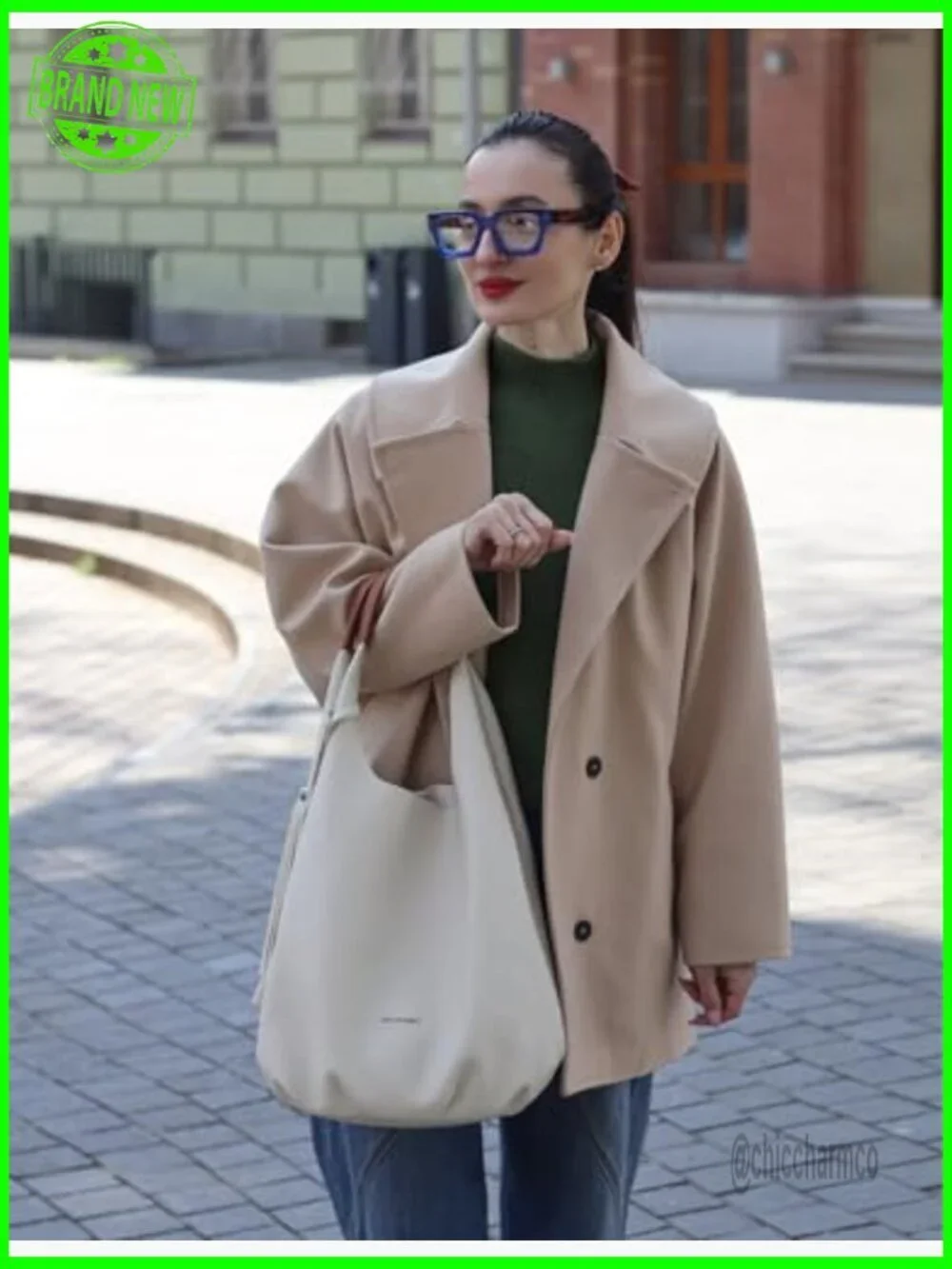 Large Slouchy Hobo Bag with Adjustable Strap and Cosmetic Bag